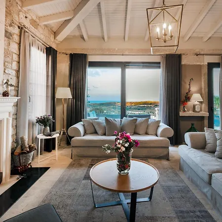Villasunset With Sea, Chios And Sunset View Cesme