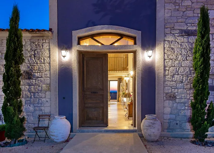 Villasunset With Sea, Chios And Sunset View Villa