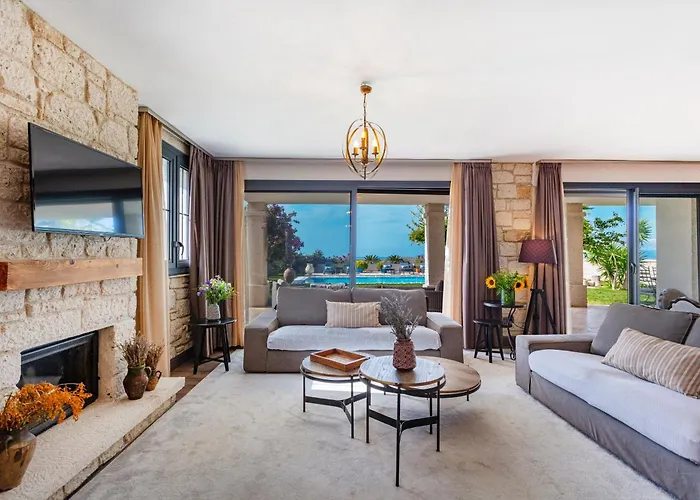 Villasunset With Sea, Chios And Sunset View Villa